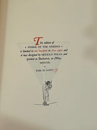 PRISMS OF THE ONEIROI: a collection of weird, folk, and occult stories