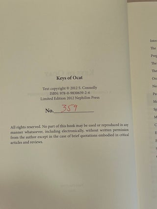 KEYS OF OCAT: A Grimorire of Daemonolatry Nygromancye