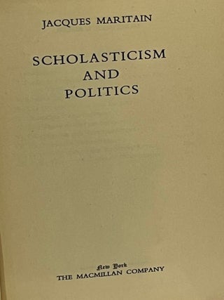 SCHOLASTICISM AND POLITICS.
