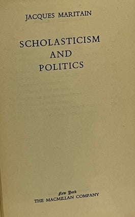 SCHOLASTICISM AND POLITICS.