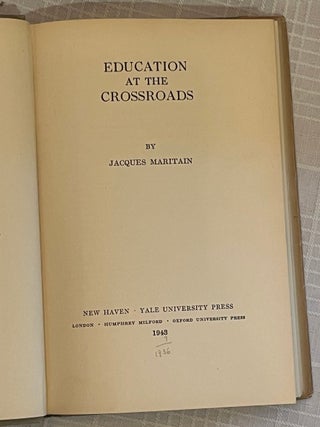 EDUCATION AT THE CROSSROADS.