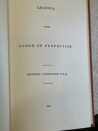 LEGENDA OF THE LODGE OF PERFECTION.