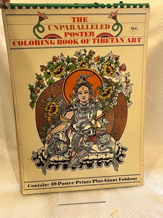 Item #82184 THE UNPARALLELED POSTER COLORING BOOK OF TIBETAN ART. Michael Bell