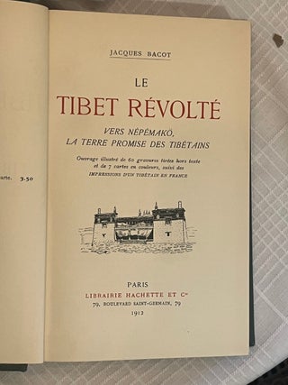 LE TIBET REVOLTE.